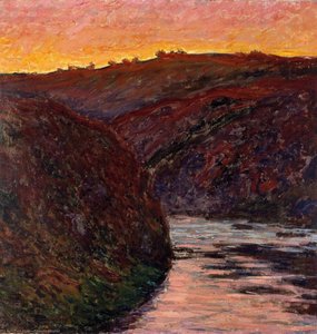 Valley Of The Creuse, Sunset — Claude Monet