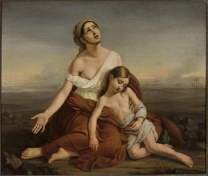 Hagar In The Desert — Vincenzo Camuccini