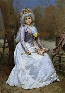 Portrait Of A Lady With Parasol — Raimundo De Madrazo Y Garreta