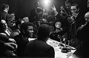 Muhammad Ali Interviewed By Reporters, London, England — Gordon Parks