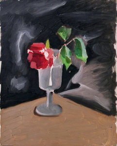 Still Life A Rose In A Glass — Edward Mcknight Kauffer