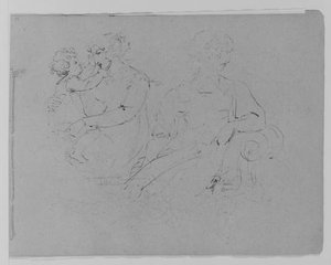Mother And Child; Female Figure — Thomas Sully
