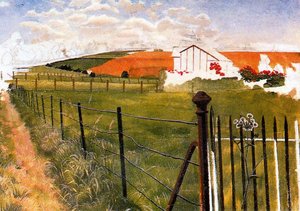 Extensive Landscape With A Wroght-iron Gat — Sir Stanley Spencer
