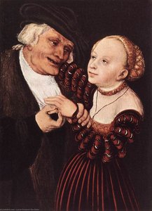 Old Man And Young Woman — Lucas Cranach The Elder, Northern Renaissance