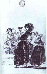 Old Beggar With A Maja — Francisco José De Goya Y Lucientes