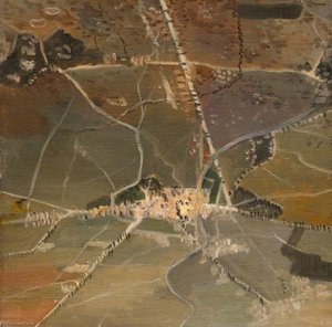 Bapaume Seen From An Aeroplane At 10,000 Feet — Richard Carline