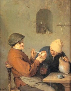 The Drinker And The Smoker — Adriaen Van Ostade