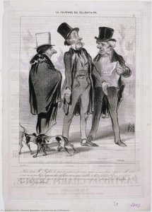 La Journee Du Célibataire — Honoré Daumier