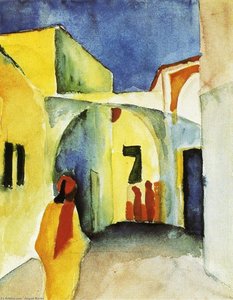 View Of An Alley — August Macke, Expressionism
