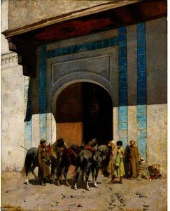 A L'entrée De La Mosquée