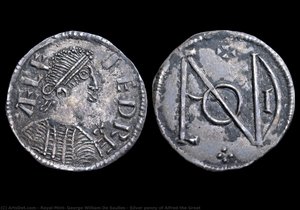 Silver Penny Of Alfred The Great — George William De Saulles