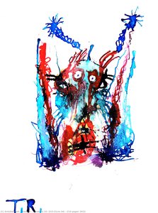 Invaders 15×21cm Ink ×paper 2022 — Thomas Riesner