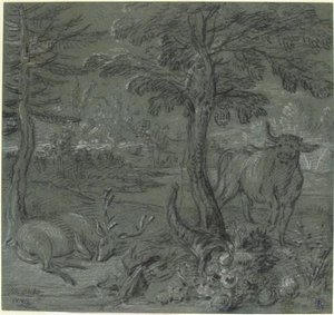 Acheloüs Transformed Into A Bull — Jean-baptiste Oudry
