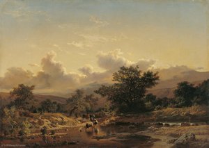 Landscape With Drove Of Cows — Carlos De Haes