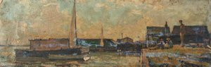 Houseboats At Milton, No.24 — Edward Robert King