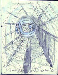 Looking Up Structure Of Test Stand — Theodore Hancock