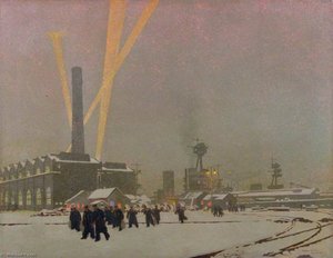 A Corner Of The Dockyard, Rosyth Winter — Charles Pears