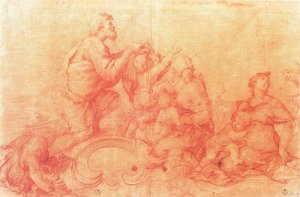 Study From The Vault Of The Palazzo Barberini — Luca Giordano, Italian Renaissance
