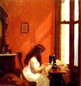 La Joven Al Ordenador Antiguo — Edward Hopper