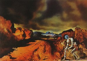 The Man With The Head Of Blue Hortensias, 1936 — Salvador Dalí, Surrealism