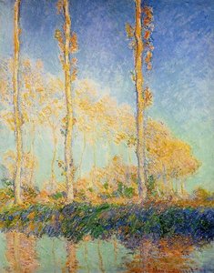 Die Drei Pappeln Im Herbst — Claude Monet, Impressionism