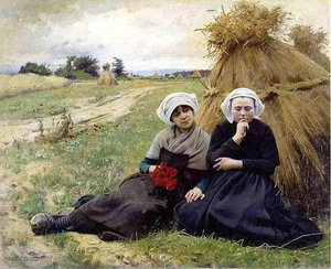 In The Poppy Field — Charles Sprague Pearce