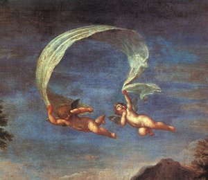Adonis Led By Cupids To Venus, Detail — Francesco Albani (l'albane), Baroque Painting