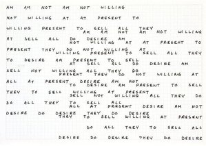 Am Am Not Am Not Willing — Carl Andre