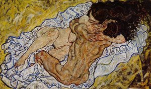 El Abrazo — Egon Schiele