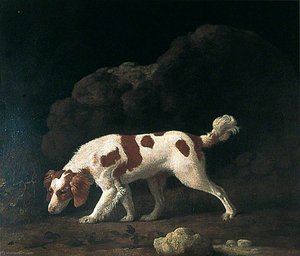 A Spaniel (one Of A Pair) — George Stubbs, Rococo