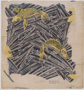 Fabric Design With Trout Dance For Backhausen — Koloman Moser