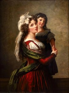 Madame Rousseau And Her Daughter — Louise Élisabeth Vigée Le Brun