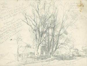 Study For 'willow Tree Farm' — Sir George Clausen