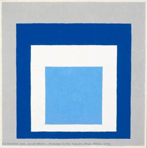 Homage To The Square: Blue, White, Grey — Josef Albers