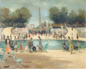 The Garden Of Tuileries — Marcel Dyf