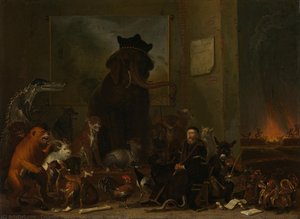 Satire On The Trial Of Johan Van Oldenbarnevelt, Cornelis Saftleven, 1663 — Cornelis Saftleven (cornelis Zachtleven), Baroque