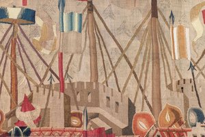 Detail Of The Tapestry “the Siege Of Asilah” — Pasquier Grenier