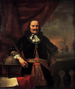Portrait Of Michiel Adriaansz De Ruyter — Ferdinand Bol