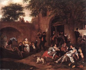 Leaving The Tavern — Jan Havickszoon Steen