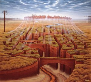 City Of Death — Jacek Yerka, Surrealism