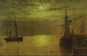 Lights In The Harbour — John Atkinson Grimshaw