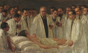 Domenico Cesa Bianchi With Students — Attilio Andreoli, Realism