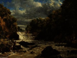 Swallow Falls, Bettws-y-coed — William James Müller