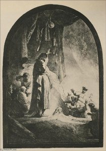 The Resurrection Of Lazurus, A Large Print — Rembrandt Van Rijn, Baroque