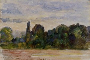 Trees, Eragny — Camille Pissarro