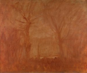 Flaming Landscape — Baron László Mednyánszky, Ladislaus Josephus Balthasar Eustachius Mednyánszky, Symbolism