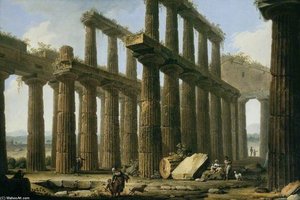 The Temple Of Hera At Paestum, Italy