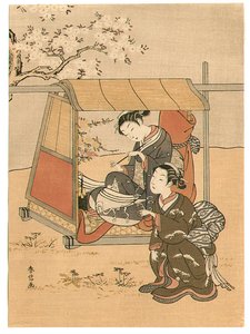 Two Ladies In The Spring — Suzuki Harunobu