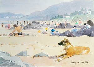 Dog On The Beach, Woolacombe — Lucy Willis