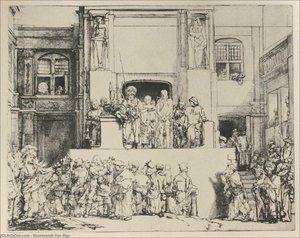 Our Lord Before Pilat — Rembrandt Van Rijn, Baroque